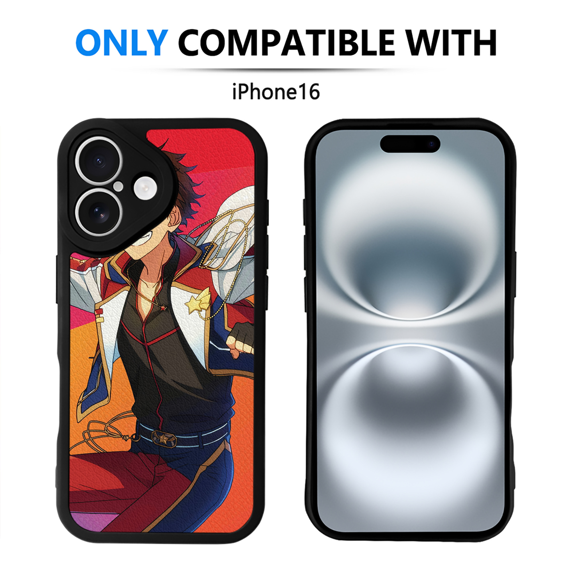 （画像用） あんさんぶるスターズ! Ensemble Stars 【iPhone 16シリーズ対応】シリコンスマホケース（レザー調） 材質：シリコン
